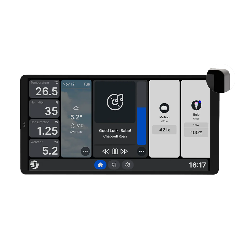 Shelly Wall Display X2 Silver – Nástěnný dotykový panel s Wi-Fi a Bluetooth Shelly Wall Display X2 Silver – Nástěnný dotykový panel s Wi-Fi a Bluetooth